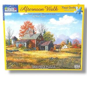White Mountain Afternoon Walk 1230 Fall Jigsaw Puzzle 1000pc 24x30 Fred Swan New
